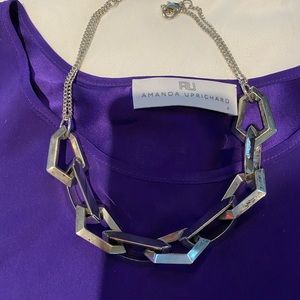 Silver chunky necklace